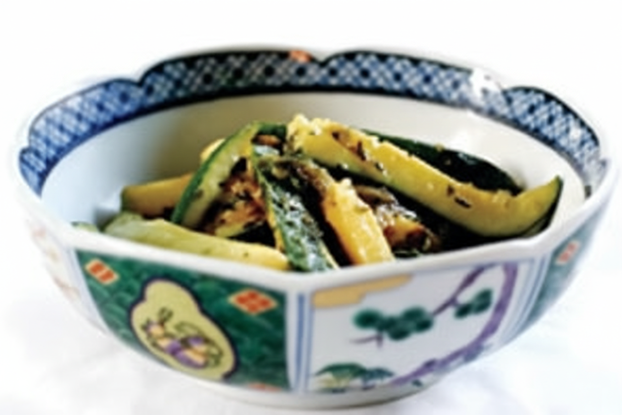 خوراک کدو با آویشن