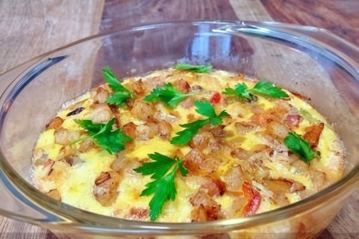 کوکوی مرغ و سبزیجات