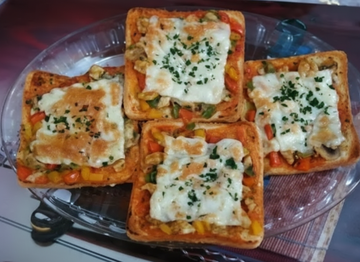 پیتزا با نان تست