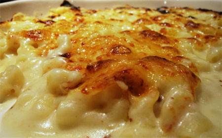 ماکارونی و سس سفید