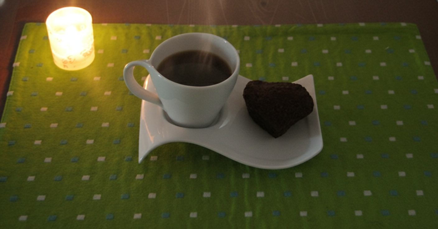 شیرینی قلبی شکلاتی