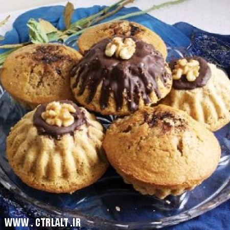 کیک گردو ونسکافه