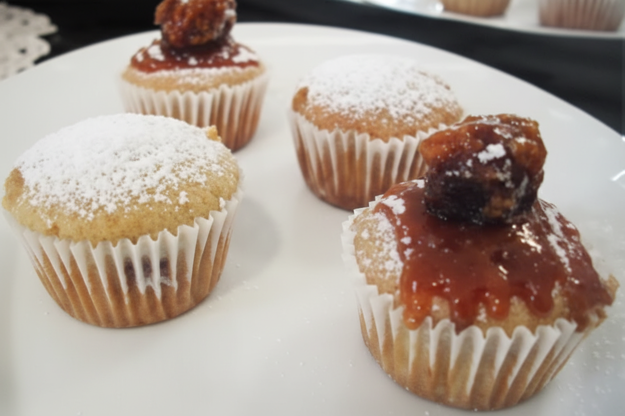 کاپ کیک خرما و پرتقال