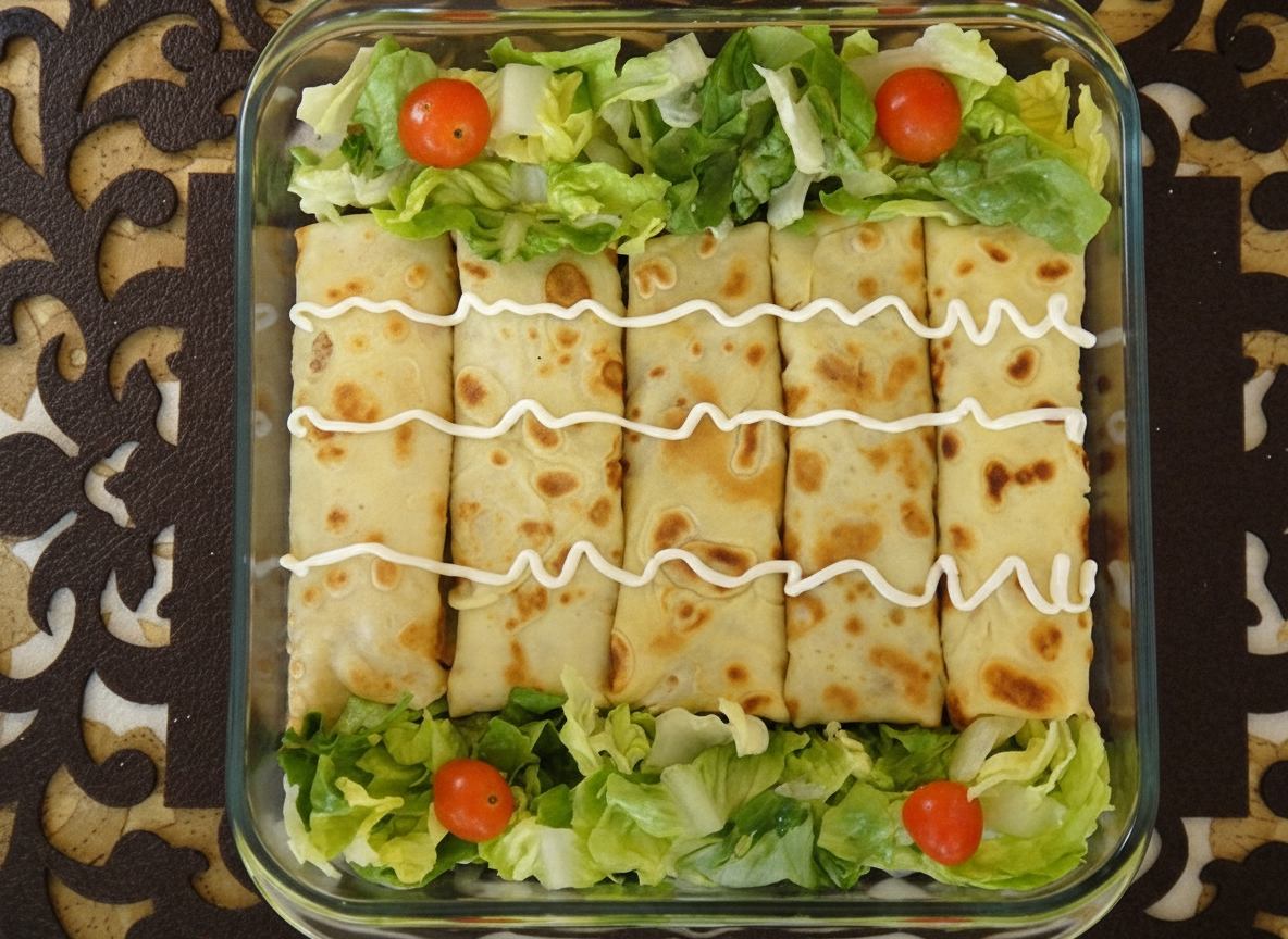 کرپ گوشت و قارچ