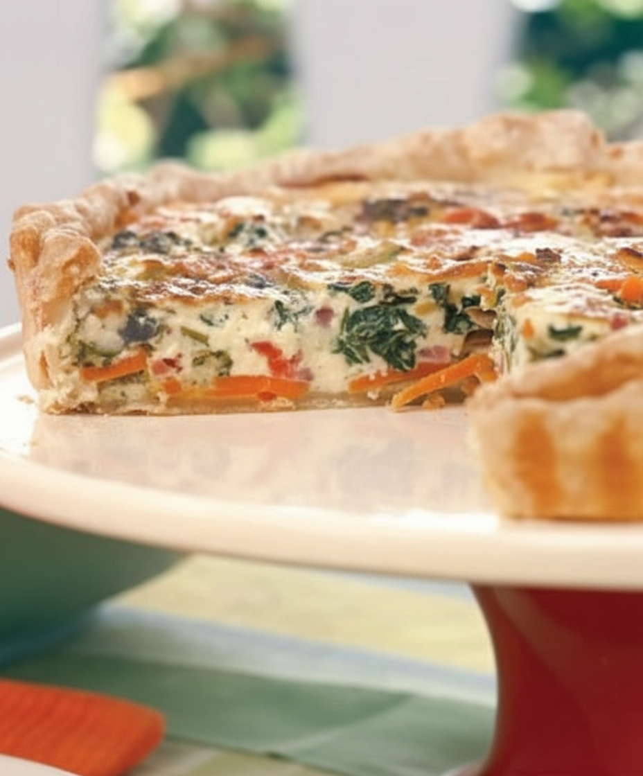 پیتزای سبزیجات بدون نان