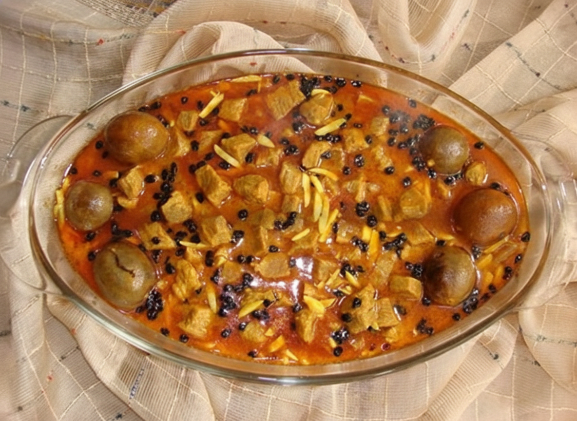 خورشت خلال بادام