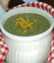 سوپ خامه ای با اسفناج