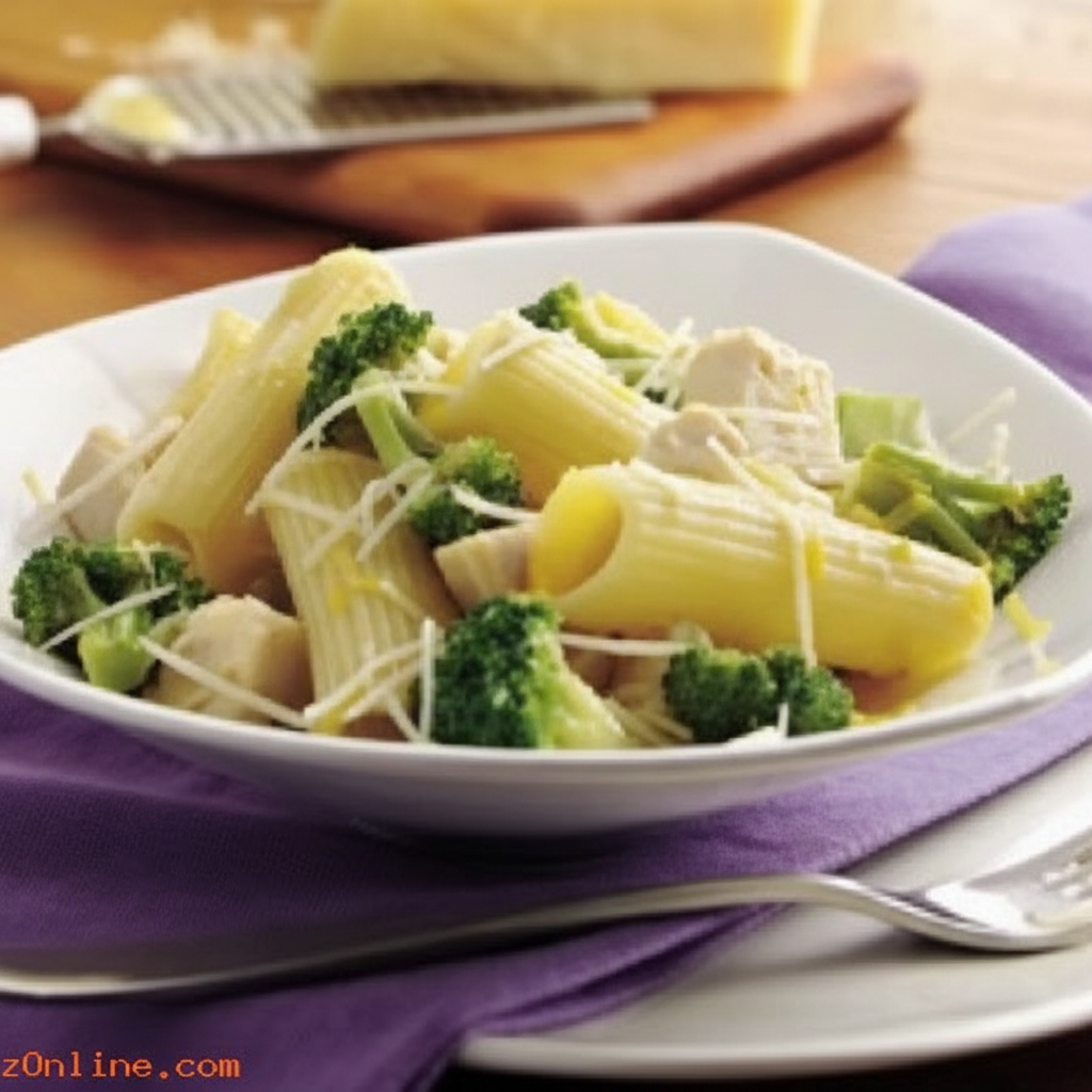 سالاد ریگاتونی با کلم بروکلی