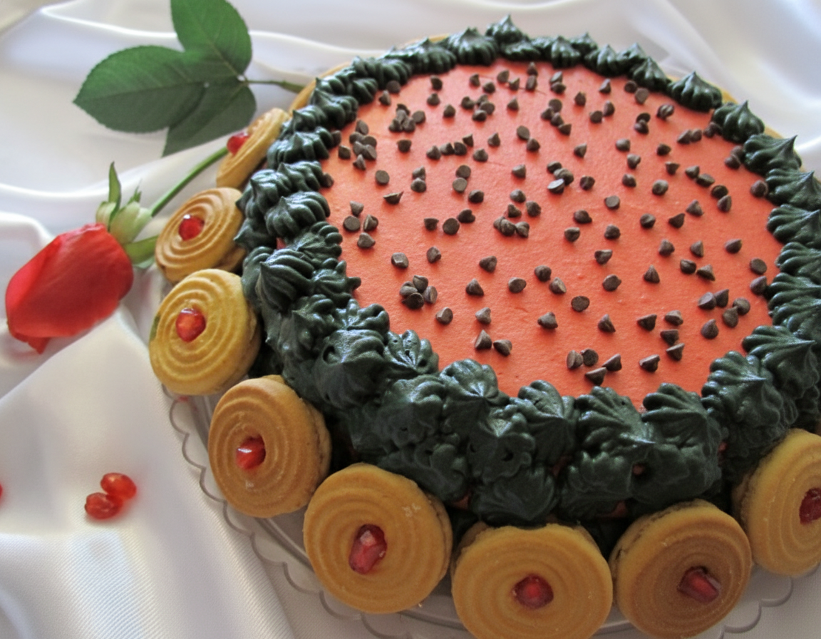 کیک یاقوتی انار