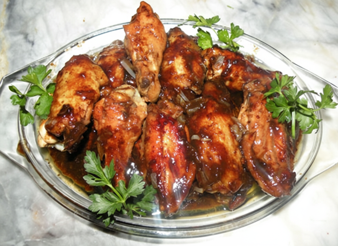 بال مرغ کبابی