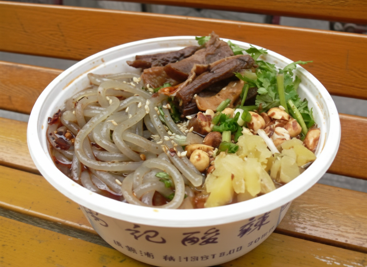 خوراک مرغ وجوانه ماش(غذای چینی)